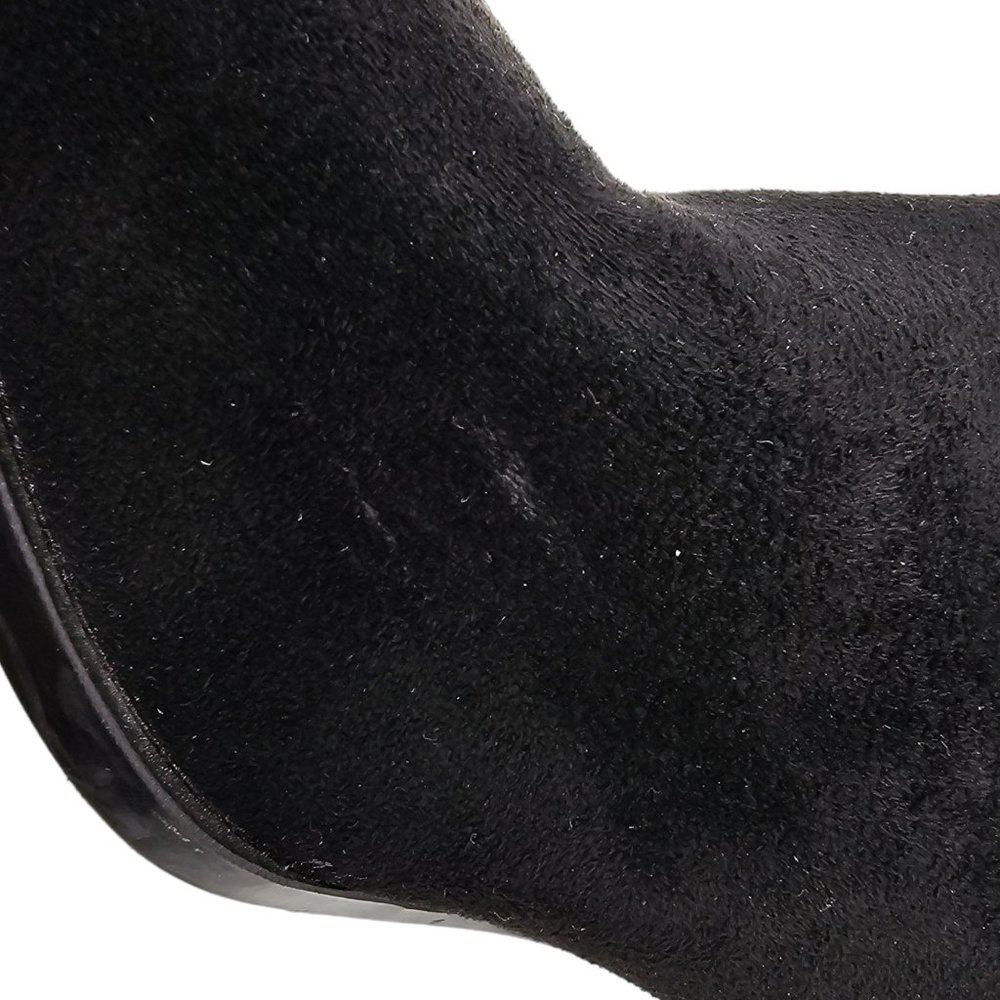 Mata Kelsie Faux Suede Back Zip Ankle Boot Womens Size 8 Block Heel Pointed Toe - Picture 7 of 11